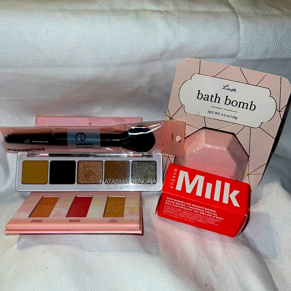 Natasha Denona eyeshadows wander beauty blush , milk wAtermelon mask ,elf &luxe - Picture 2 of 2